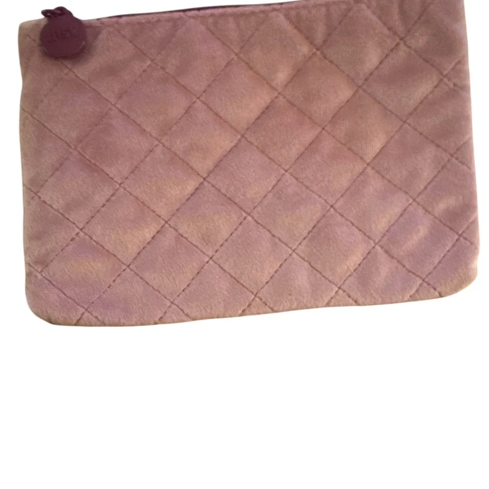Ipsy Glam Bag Blush Pink Quilted Makup Essentials Pouch